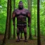 Placeholder: giant warrior in the forest