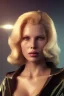 Placeholder: Ultra Realistic retro sci-fi scene, portrait, blonde woman, sweet young Kim Basinger face, perfect iris, glow eyes, makeup. Saturn background, Retro sci-fi style, helmet, tight latex coat, fog, rain, soft color, highly detailed, unreal engine 5, ray tracing, RTX, lumen lighting, ultra detail, volumetric lighting, 3d, finely drawn, high definition, high resolution.