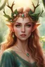 Placeholder: Pointed elven ears,Blonde hair ,Pink dress,Sparkling fairy wings,Very long golden hair,Fairy crown,pointed ears,elven ears,fairy wings,water lilies,sparkling,glittering,flowers,blossoms,golden crown,light pink dress