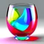 Placeholder: candy glass cup stylized