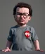 Placeholder: Leonard Hofstadter toddler, full body, dramatic lighting, angry, hyper realistic