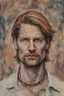 Placeholder: Shot Caller tattoo Nikolaj Coster-Waldau in the head Vision Pro Ginger hair Alexandra "Sasha" Aleksejevna Lussininof lovely bombshells Stocholm city oil paiting fantasy psychology dream, symptom, paiting style Artgerm Tim Burton style in the Stocholm city