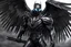 Placeholder: Symbiote Cyber Machine crow in 8k anime realistic drawing style, black wings, close picture, apocalypse, intricate details, highly detailed, high details, detailed portrait, masterpiece,ultra detailed, ultra quality