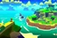 Placeholder: Legend Of Zelda: Wind Waker style view of a vast ocean, stylized, colorful, adventurous.