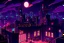 Placeholder: a vampire world on a rooftop party lights cartoon