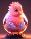 Placeholder: A cute adorable baby phoenix made of crystal ball with low poly eye's highly detailed intricated concept art trending artstation 8k