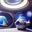 Placeholder: hyper-realistic spaceship interior with floating astronaut and a cat, porthole in background, 8k resolution, high-quality, fine-detail, detailed matte, intricate, 3D octane render, illustration, digital art, brian froud, howard lyon, anna dittman, greg rutowski,