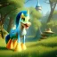 Placeholder: cute disney animation style pony, 8k resolution, ultra hyperdetailed, Unreal Engine 5, very small details, realistic, normal colours, realistic lighting, complex 3d render, cinema 4d