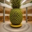 Placeholder: A tourist resort in the shape of a pineapple "interior design"