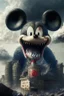 Placeholder: MICKEY MOUSE WITH ACCURATE EYES AS A HUGE GODZILLA DESTROYING BUILDINGS IN SOUTH AFFRICA, PHOTOREALISTIC 4K