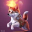 Placeholder: japanses shiba inu doge, glowing aura, samurai