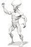 Placeholder: Centaur, a muscular man with a bull's head