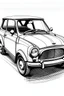 Placeholder: Small car drawing Black and white