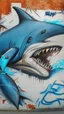 Placeholder: graffiti art - write Shark