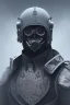 Placeholder: All Black Russian soldier, wearing high tech mask, white smoke, dark, rage, sorrow, high definition, ultra 8 k, volumetric lighting, blue fire, fog