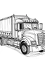 Placeholder: outline art for Truck Boat coloring pages with sitch, white background, Sketch style, full body, only use outline, toddlers style, clean line art, white background, no shadows and clear and well outlined.