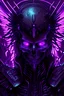 Placeholder: cyberpunk angel, glowing purple eyes, black metall skull, violet neon wings, black mantle, horror them, hard-edge style, neon lights,highly detailed, high details, detailed portrait, masterpiece,ultra detailed, ultra quality