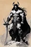 Placeholder: [Frazetta tribute sketch by Marco Turini] God/Deicide