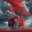 Placeholder: Add more windows to the design. change the sky to a decadent red, storm clouds.