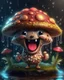 Placeholder: Magical cute mini kawaii mushroom with smiling face, Liquid Structure, Flying Petals, Sparks, Lightning, Splash, Portrait Photography, Fantasy Background, Intricate Patterns, Ultra Detailed, , cartoon style, Complex Details, Intricate Details, 16k, HDR, High Quality, Trending On Artstation, Sharp Focus, Studio Photo, Intricate Details, Highly Detailed, By Greg Rutkowski