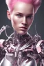 Placeholder: cyborg, pink hair,seven, perfekt, real