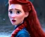 Placeholder: Very young Modern looking Mary queen of scots ,Dressed in Battle fatigue , with long Red hair, electric blue eyes, pouting red lips,diamond crown , the most beauiful portrait , vintage pixar