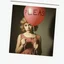 Placeholder: a young sad marilyn monroe holding a balloon where is it written "PLEASE", surreal, liminal atmosphere, polaroid
