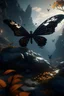 Placeholder: butterfly art by max rive and rayan dayar, octane render, unreal engine 5, Kodak style