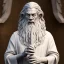 Placeholder: White Sculpture gandalf full body, greek sculpture style, full body, fresco background, hyper realistic, 8k,