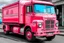 Placeholder: pink lorry