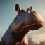 Placeholder: full portraits hippopotamus rhinoceros horse cyberpunk