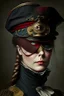 Placeholder: captain of an army victorian times woman eye patch