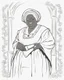 Placeholder: Outline art for coloring pages with MARY MCLEOD BETHUNE , white background, sketch style, only use black outline, white background, no shadows and well and clear outline , white background, sketch style, only use black outline, white background, no shadows and well and clear outline