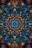 Placeholder: A mesmerizing digital artwork in fractal style, vibrant and abstract, showcasing a kaleidoscope of colors and intricate geometric patterns intertwined with organic shapes. The composition is symmetrical, with a focal point at the center, radiating energy and complexity. The colors range from bold and contrasting to subtle gradients, creating a sense of movement and depth. The image is detailed and precise, capturing the infinite complexity of fractal mathematics. The medium used is digital, allo