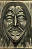 Placeholder: Linocut guy fawkes mask