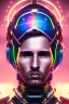 Placeholder: lionel messi style cyberpunk, purple tones, high lighting