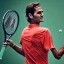 Placeholder: roger federer, 8k , raquet, ball, roland garros, details, humareda style, light eyes, happiness