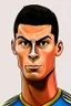 Placeholder: Cristiano Ronaldo Portuguese soccer player cartoon 2d