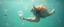 Placeholder: sea wolf true yoga mind bending bubble gum as a young woman floating transparent music notes in the weirder universe in the ocean with the snail fish king