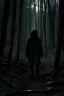 Placeholder: Scary person in forest