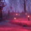 Placeholder: red horror graveyard