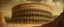 Placeholder: A tan arena coliseum made out of stone painted by Albert Pinkham Ryder