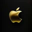 Placeholder: minimalist logo. one logo. tech company apple. write name: black gold. colors: black and yellow