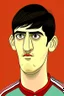 Placeholder: Thibaut Courtois Belgian soccer player cartoon 2d