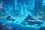 Placeholder: an image of the underwater city of atlantis at night, tall futuristic buildings in the background, advanced aquatic vehicles swimming along bioluminescent fish in the foreground, surreal, extremely detailed, 8k