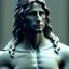 Placeholder: White Sculpture aragorn, full body, Rome sculpture style, full body, fresco background, hyper realistic, 8k,