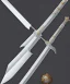 Placeholder: sword with three edges