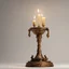 Placeholder: From the film “Beauty and the Beast” the candlestick on a light background