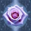 Placeholder: transparent multicolor crystal rose