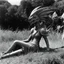 Placeholder: [high res photo by Ray Harryhausen] thought to myself What could that mean? Am I going crazy Or is this just a dream? Now wait a minute I know I'm lying in a field of grass somewhere So it's all in my head And then I heard her say one more time